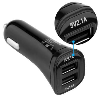 Shenzhen Factory dual usb car wireless charger 5V 2.1A 2 port usb car charger adapter for phone