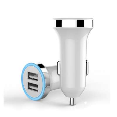 Car Charging Accessories Dual Usb Car Charger Adapter 2 Usb Port Led Display 3.1a Smart Car Charger