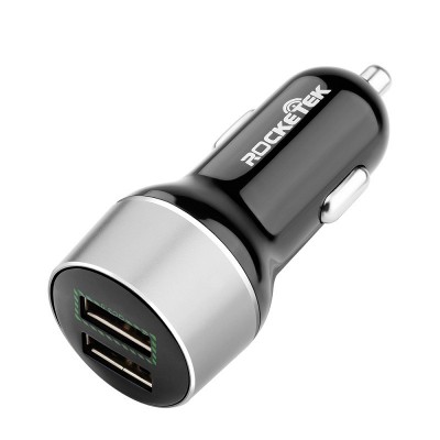 CE/Rosh/FCC Car USB Chargers Quick Charge QC3.0 QC2.0 Mobile Phone Charger 2 Port USB Fast Car Charger for iPhone Samsung Tablet